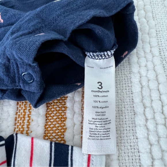 Carter's Baby Boys 4 Pack Rompers Size 3 M - Picture 16 of 17